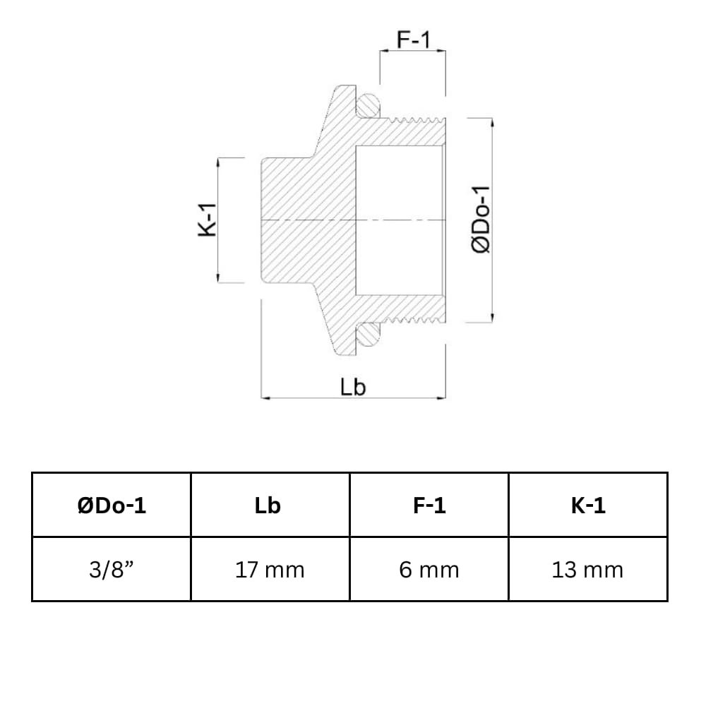 Encaixe de Rosca Latão Tampão 3/8" AG-0