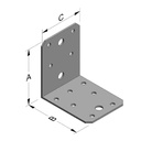 Conector angular 70 x 70 x 55 x 2 mm sem nervura-0