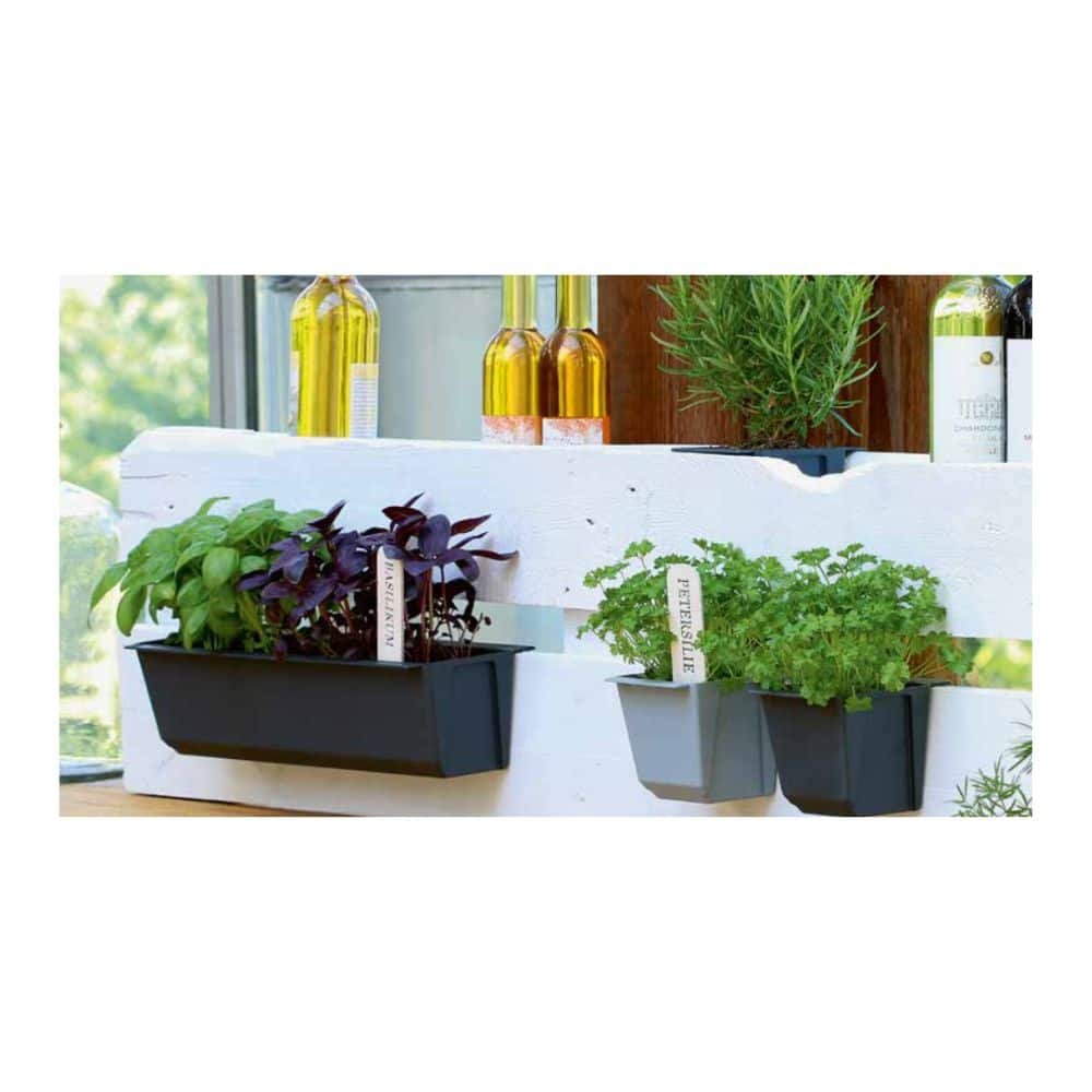 Vaso de Plantas EASY para Paletes Europeus, aprox. 10cm antracite-0