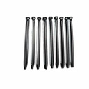 10x Estacas de Metal galvanizado, meia-lua, aprox. 23 cm-0