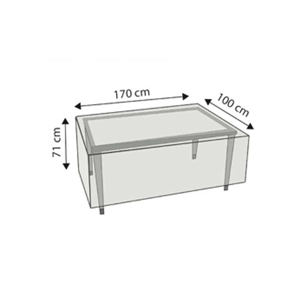 Capa de Proteção Deluxe mesa retangular, aprox.170x100x71-0