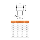 Anel de vedação de reposição DN/OD 40 (HT Safe)-1