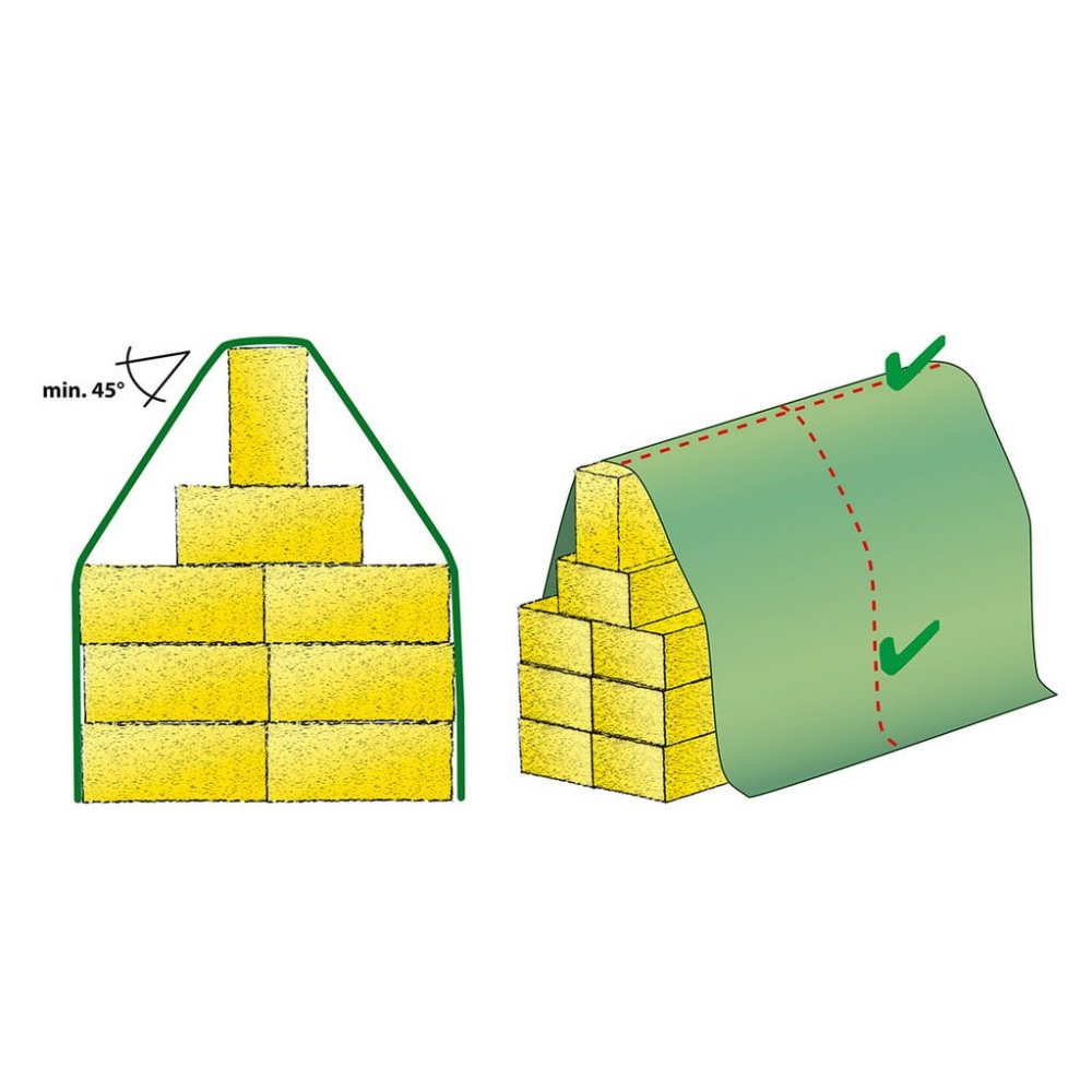 Tecido de Proteção de Palha 140g/m² 9,8m x 12,5m (122,5m²)-3