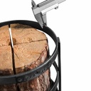 Cesta de Fogo para Fogo Sueco "MALMO" - de Aço Natural-1