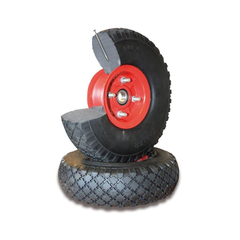 Carrinho de Tubo de Aço 250 kg 550 x 615 x 1305 mm à prova de furos com patins de plástico-1