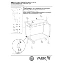 Carrinho de mesa 250 kg com 2 gavetas trancáveis, alça alta + EasySTOP-0