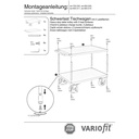 Mesa pesada de 1000 kg com 2 superfícies de carga modelo XL + EasySTOP-0