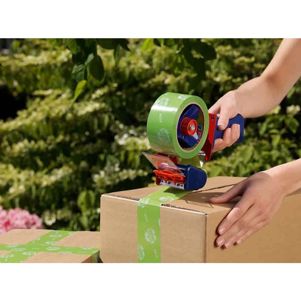 tesa tesapack Fita de Empacotamento 58156 PP ecológico 50 mm x 66 m (verde)-0