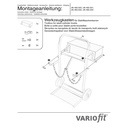 Caixa de ferramentas para carrinhos de garrafas de aço fk-1300 / 1301-2