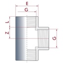 PVC-U T-Peça IG 1" PN10-0