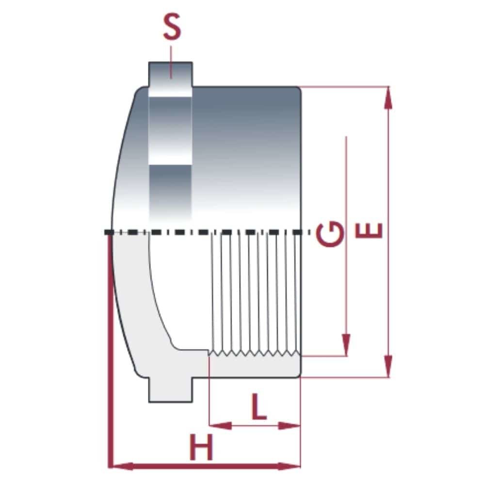 PVC-U Tampa IG 1 1/4" PN10-0