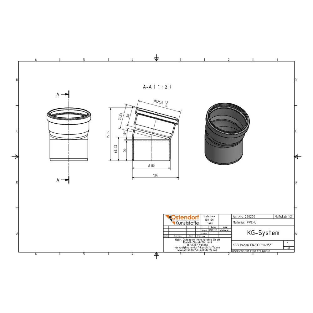 KGB Curva DN/OD 110 15 Graus-1