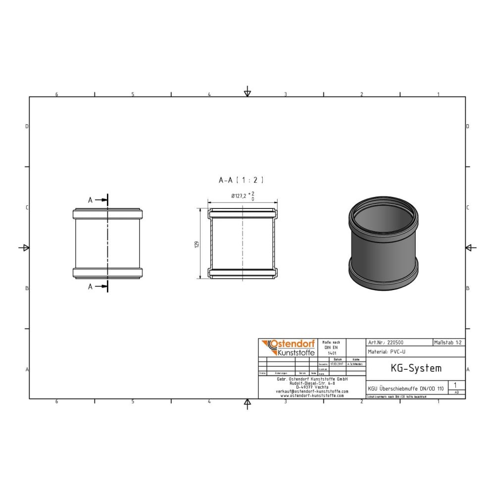 KGU Luva de Deslizamento DN/OD 110-1