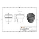 Conexão KGUS para ponta de cerâmica DN/OD 125-1