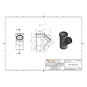 KGEA Ramificação DN/OD 200/160 45 Graus-1