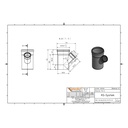 KGEA Ramificação DN/OD 200/110 45 Graus-1