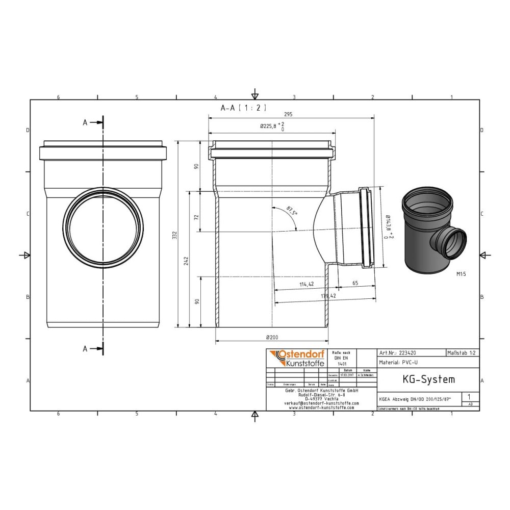 KGEA Abzweig DN/OD 200/125 87 Graus-0