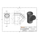 KGEA Ramificação DN/OD 315/250 45 Graus-1