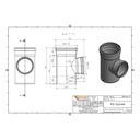 KGEA Ramificação DN/OD 315/250 87 Graus-1