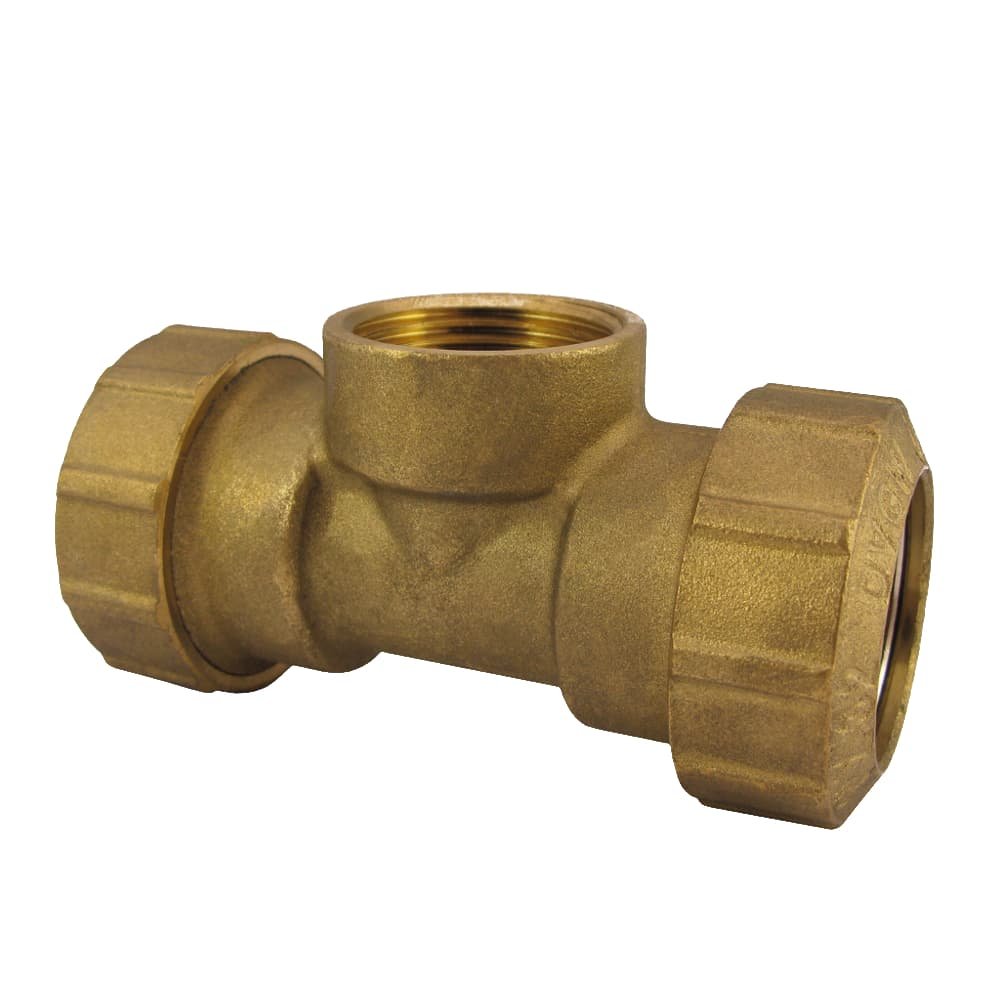 Brass PE Pipe Fitting T-Piece IG 20x 1/2" x20