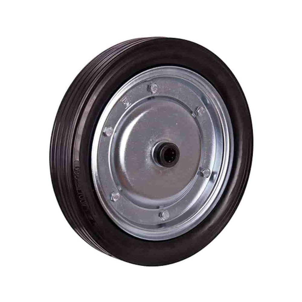 Roda de borracha maciça 400 x 80 mm para carrinhos de transporte