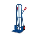 Carrinho de tubo de aço 250 kg com grande pá Pneus de borracha maciça 570 x 585 x 1310 mm