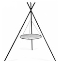 Grelhador Giratório "TIPI" 210 cm + Grelha 80 cm em Aço Inoxidável