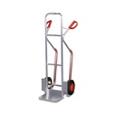 Carrinho de mão de alumínio 200 kg com patins deslizantes Pneus maciços 570 x 615 x 1300 mm