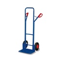 Carro de Tubo de Aço 250 kg com Pá Grande Altura 1300 mm Pneus de Borracha Maciça 570 x 650 x 1305 mm