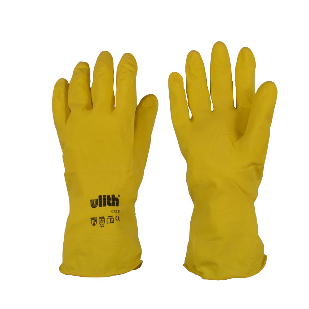 Luvas Industriais de Borracha de Látex Tam. XL/10 amarelo