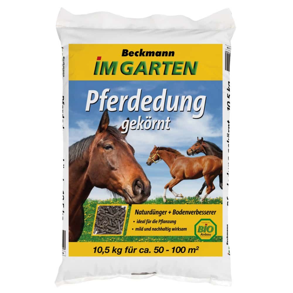 Esterco de cavalo granulado 10,5kg para cerca de 50-100m² adequado para cultivo BIO