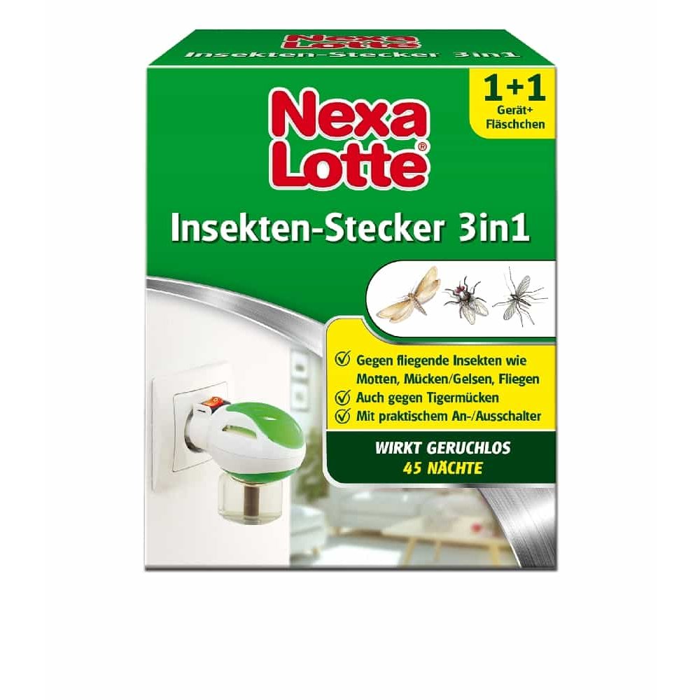 NEXA LOTTE® Insektenschutz 3 em 1 - 1 Dispositivo com 35 ml de Frasco de Substância Ativa