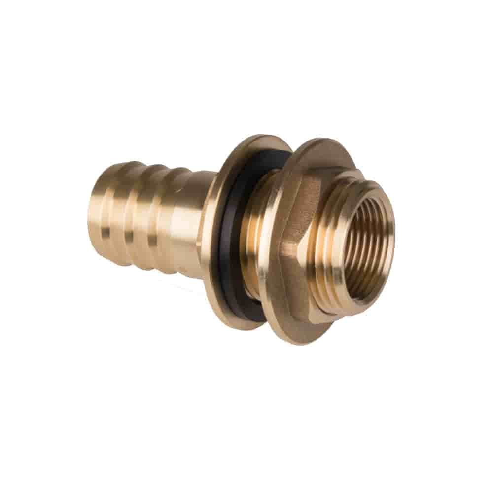 Conexão de Tanque + Barril de Chuva Reta AG 1 1/4" x Bico 1"/25mm