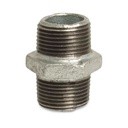 Conexão de Rosca Ferro Maleável Niple Duplo 1/2" AG x 1/2" AG