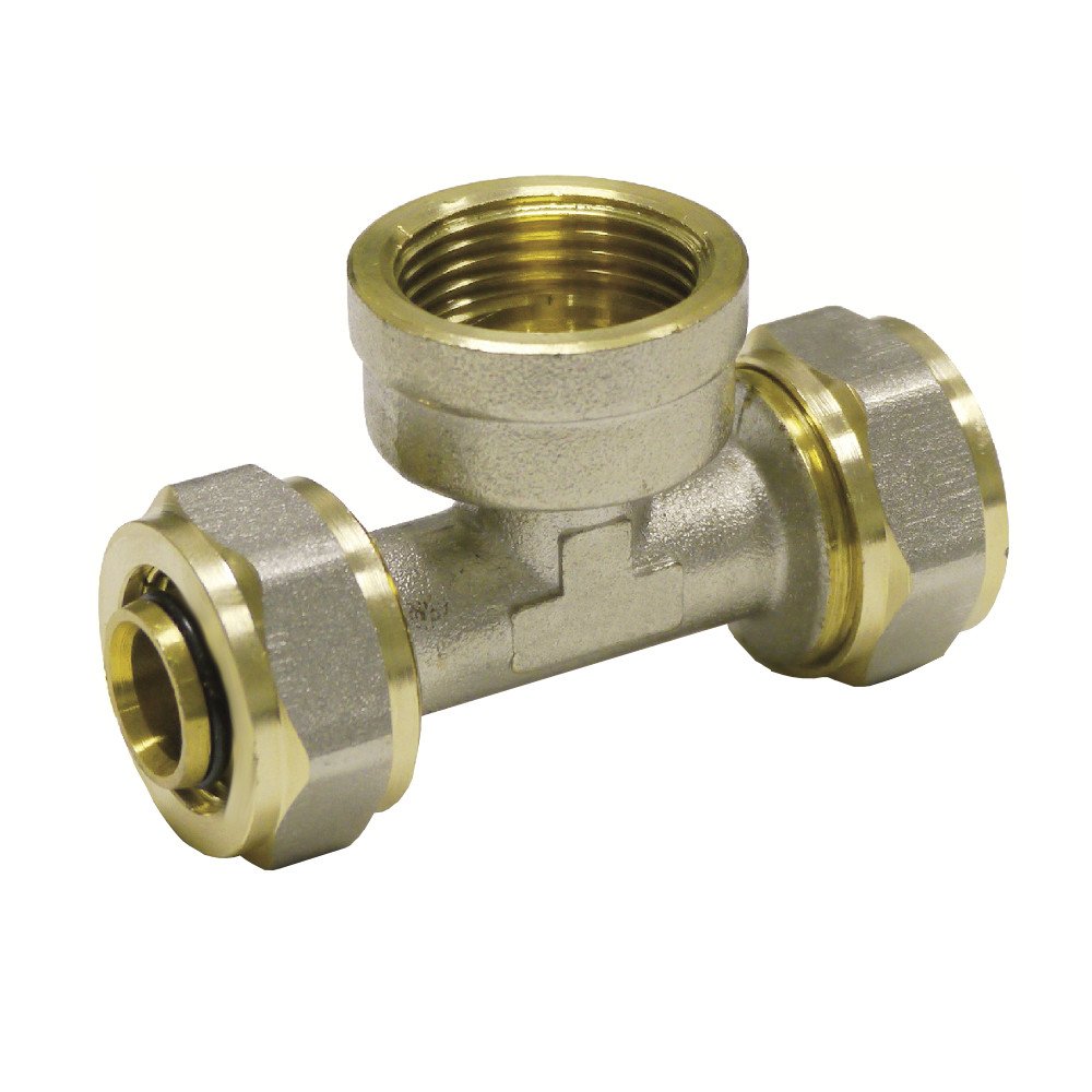 Conector de Rosca T-Peça 16 x 2 - 3/4" IG - 16 x 2