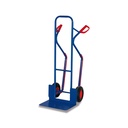 Carro de Tubo de Aço 250 kg com Pás Grandes, Patins Deslizantes e Pneus 570 x 655 x 1315 mm