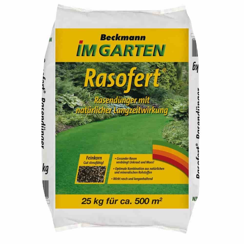 Fertilizante para gramados Rasofert 25kg orgânico mineral 12+3+5 para cerca de 500m²