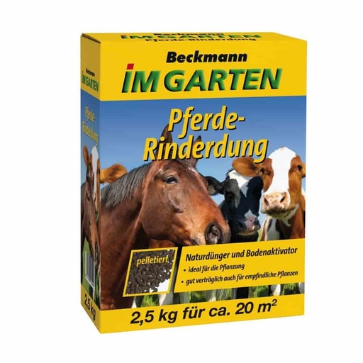 [BONI-10.594] Esterco de cavalo-vaca peletizado 2,5 Kg adequado para cultivo orgânico