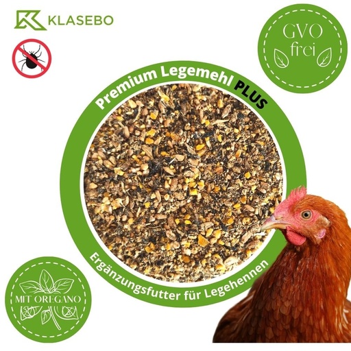 [BONI-42471] 25 kg Premium Legemehl PLUS com Orégano - Ração para Aves para Galinhas, Gansos, Patos