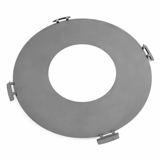 [BONI-C222408] Chapa de grelha de aço inoxidável para fogueira 82 cm com quatro alças