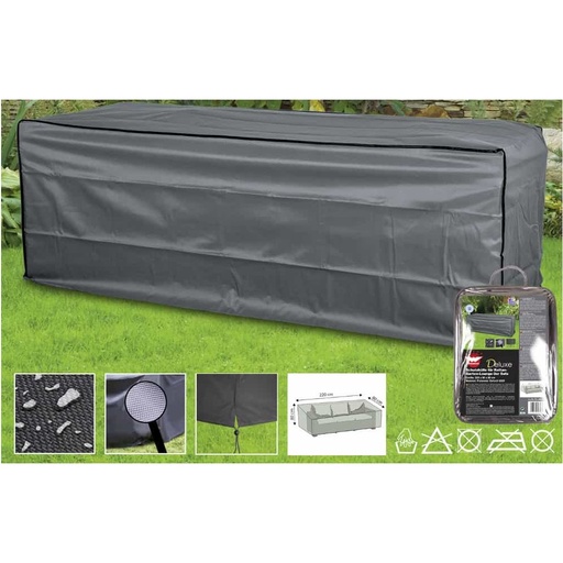 [BONI-79308K] Capa de Proteção Deluxe para Sofá de Rattan 3 Lugares, aprox. 220x80x80