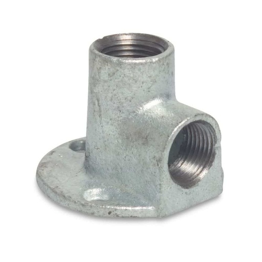 [BONI-42295-580K] Adaptador de Rosca Flange de Ferro Maleável 90° 1/2" IG x 1/2" IG