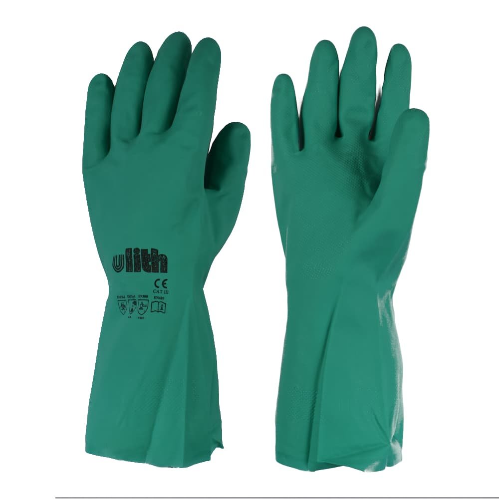 Luvas Industriais Borracha Nitrílica Tam. XL/10 verde-1